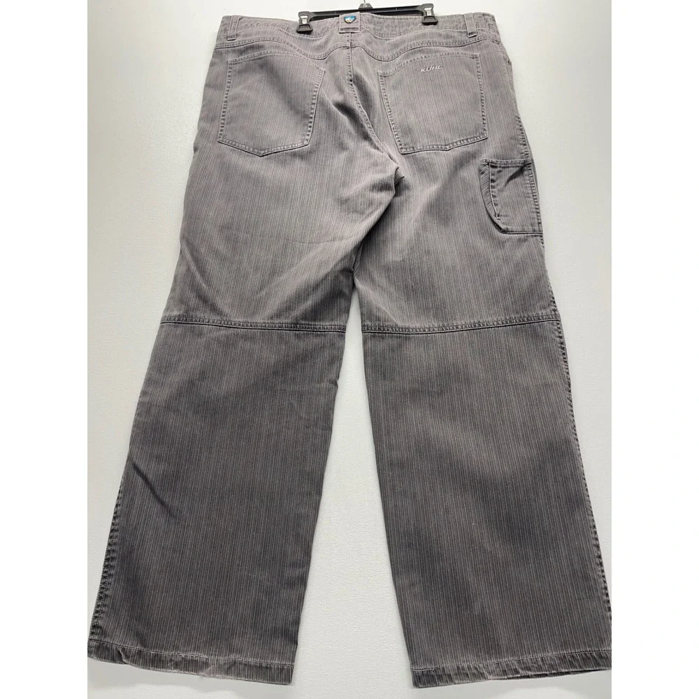 KUHL Mens 38x30 Gray‎ Pinstripe Work Utility Cargo Pants Cotton Relaxed Fit